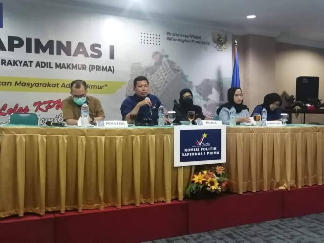 
					Dorong Demokratisasi Pemilu, Berikut Ini Program Politik PRIMA Hasil Rapimnas Pertama