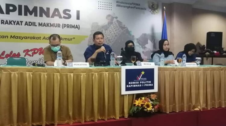 Dorong Demokratisasi Pemilu, Berikut Ini Program Politik PRIMA Hasil Rapimnas Pertama