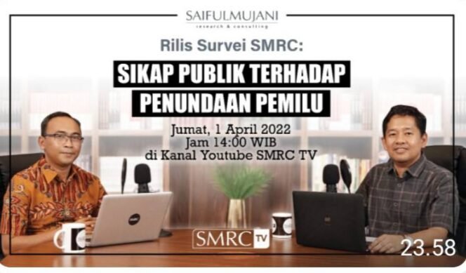 
					SURVEI SMRC: HANYA 5 PERSEN PUBLIK YANG MENDUKUNG IDE PRESIDEN TIGA PERIODE