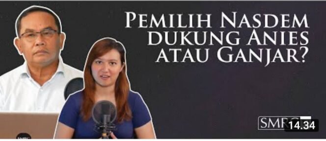 
					SURVEI SMRC: MASSA PEMILIH NASDEM MEMILIH GANJAR DAN ANIES