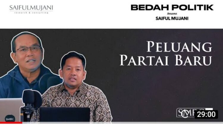 SAIFUL MUJANI: PARTAI BARU SULIT LOLOS KARENA TIDAK MEMENUHI SYARAT KEBARUAN