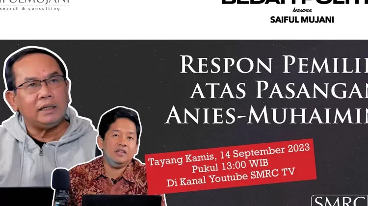 SMRC: Anies Baswedan-Muhaimin Iskandar 16,5 Persen