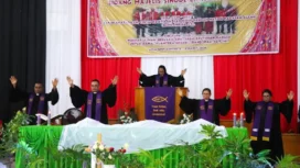 Kebaktian Perjamuan Kudus pada Persidangan MS ke-52 GMIT.