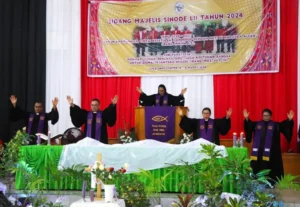 Kebaktian Perjamuan Kudus pada Persidangan MS ke-52 GMIT.