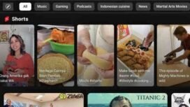 Tampilan konten YouTube Shorts. (ANTARA)