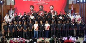 Persipura Jayapura telah menggelar acara launching tim untuk menghadapi musim kompetisi Championship 2025/2026 atau sebelumnya disebut Liga 2 pada Sabtu (23/8) di Hotel Horison Kotaraja, Jayapura. Foto: dok. Media Persipura.