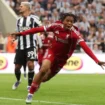 Rio Ngumoha rayakan gol penentu kemenangan Liverpool ke gawang Newcastle di St James&rsquo; Park, Selasa (26/8/2025). (Foto: IG Liverpool)