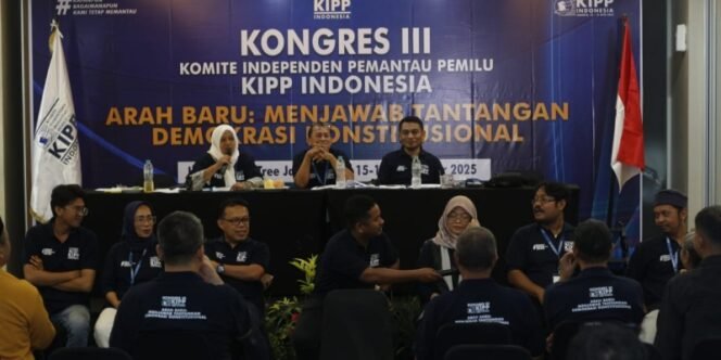
					Penetapan Anggota Dewan Presidium KIPP Periode 2025-2030, dalam Kongres III KIPP di Jakarta, Minggu, 16 November 2025. (Foto: Dokumentasi KIPP)