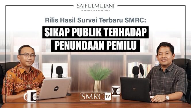 
					SURVEI SMRC: IDE PENUNDAAN PEMILU DAN PRESIDEN TIGA PERIODE MEMPERLEMAH PENILAIAN PUBLIK ATAS KINERJA PRESIDEN