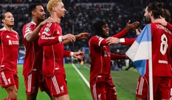 Liverpool mencuri poin penuh di kandang Marseille, Stadion Velodrome, Kamis WIB, (X/Liverpool FC) 