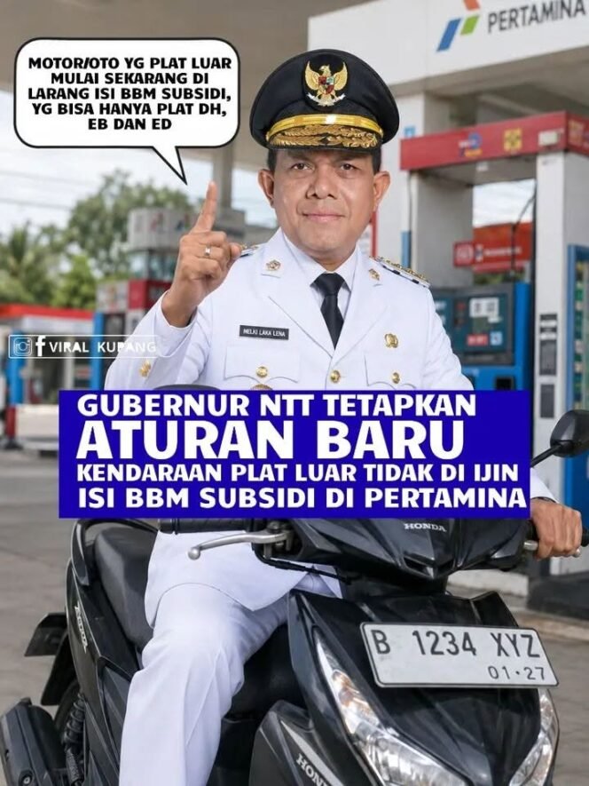 
					PROTES KENDARAAN PLAT LUAR DAN BBM BERSUBSIDI